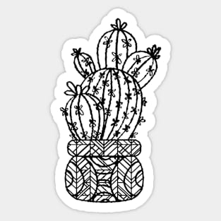 Flowering Cactus Sticker